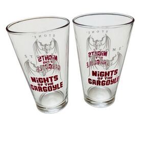 Pair Stone Brewing Nights of the Gargoyle Beer Pint Glass